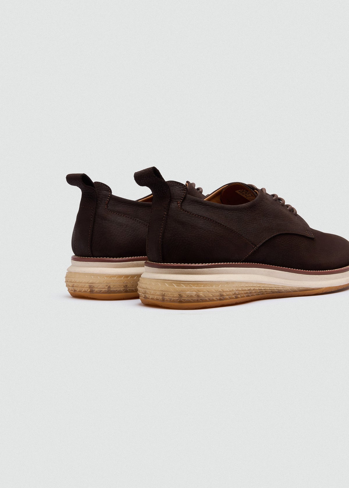 Suede Lace-Up — Brown