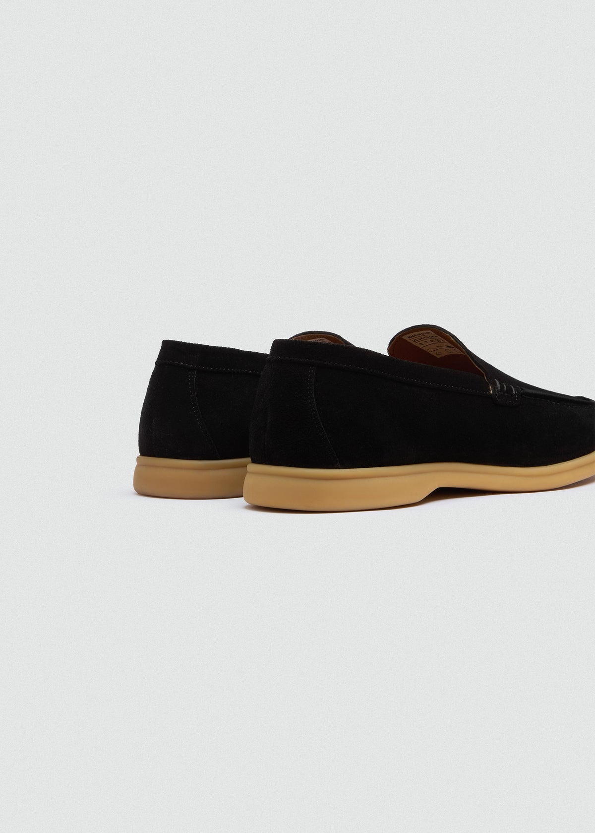 Suede Loafer — Black