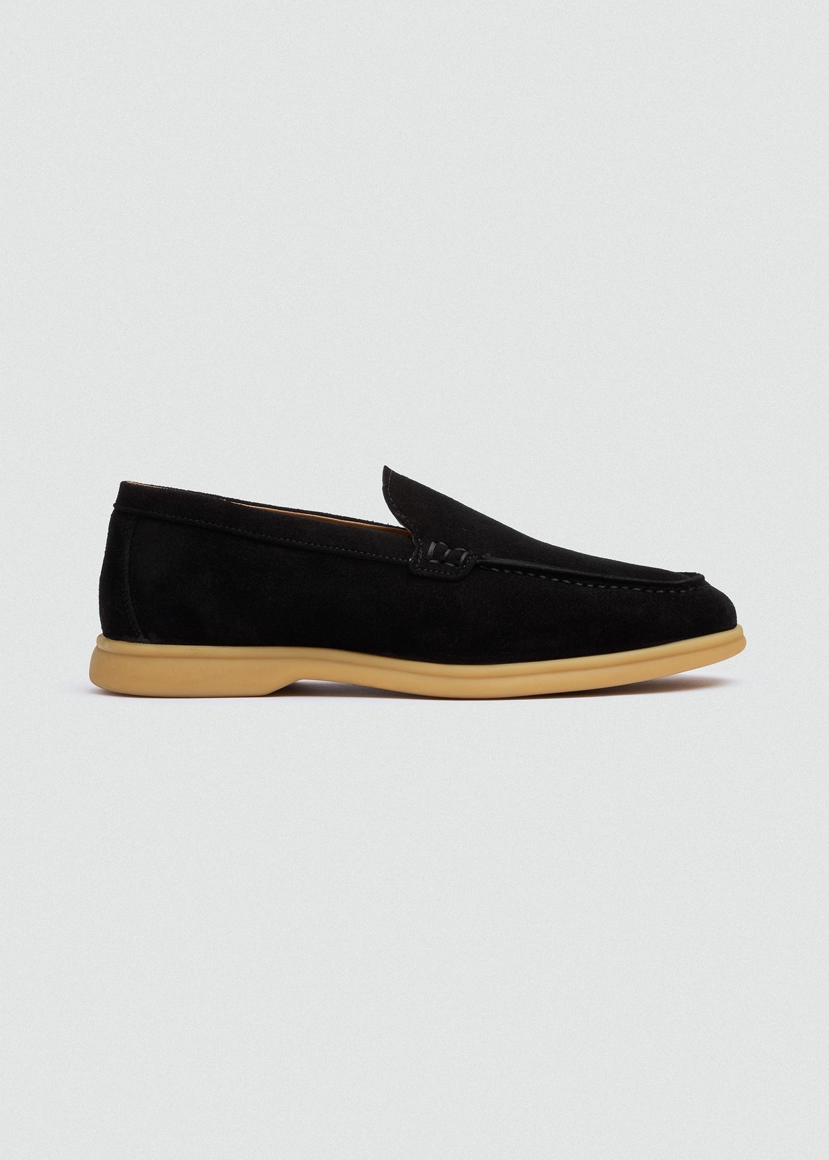 Suede Loafer — Black