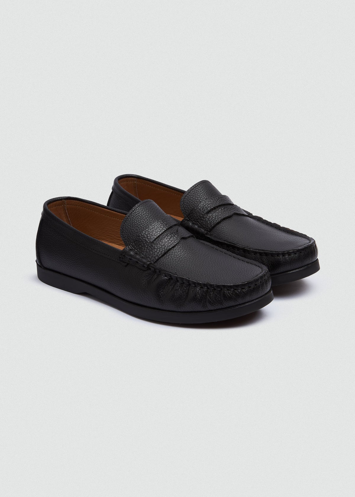 Classic Leather Boat Shoe II — Black
