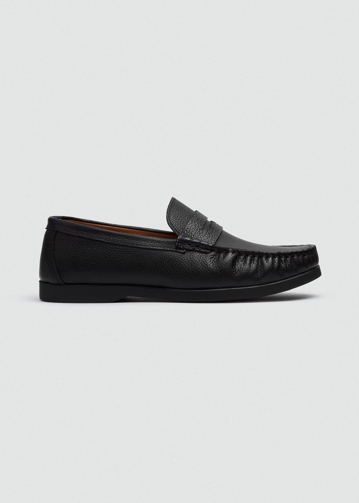 Classic Leather Boat Shoe II — Black