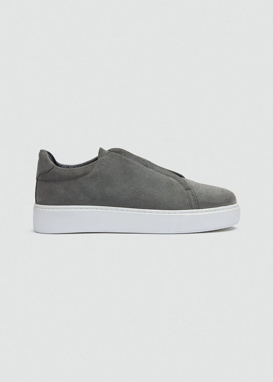 Lightweight Suede Sneaker — Grey