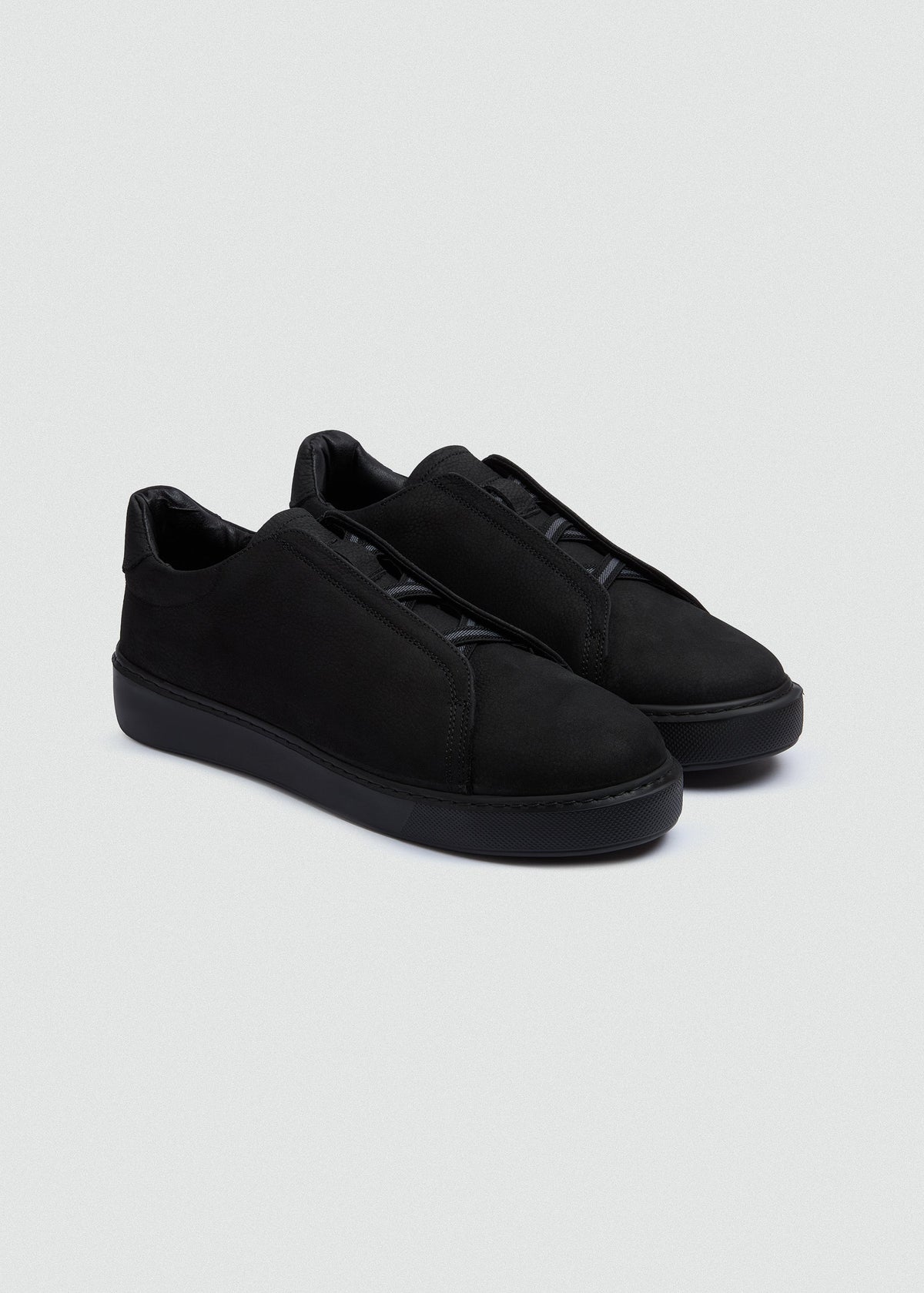 Lightweight Suede Sneaker II — Black
