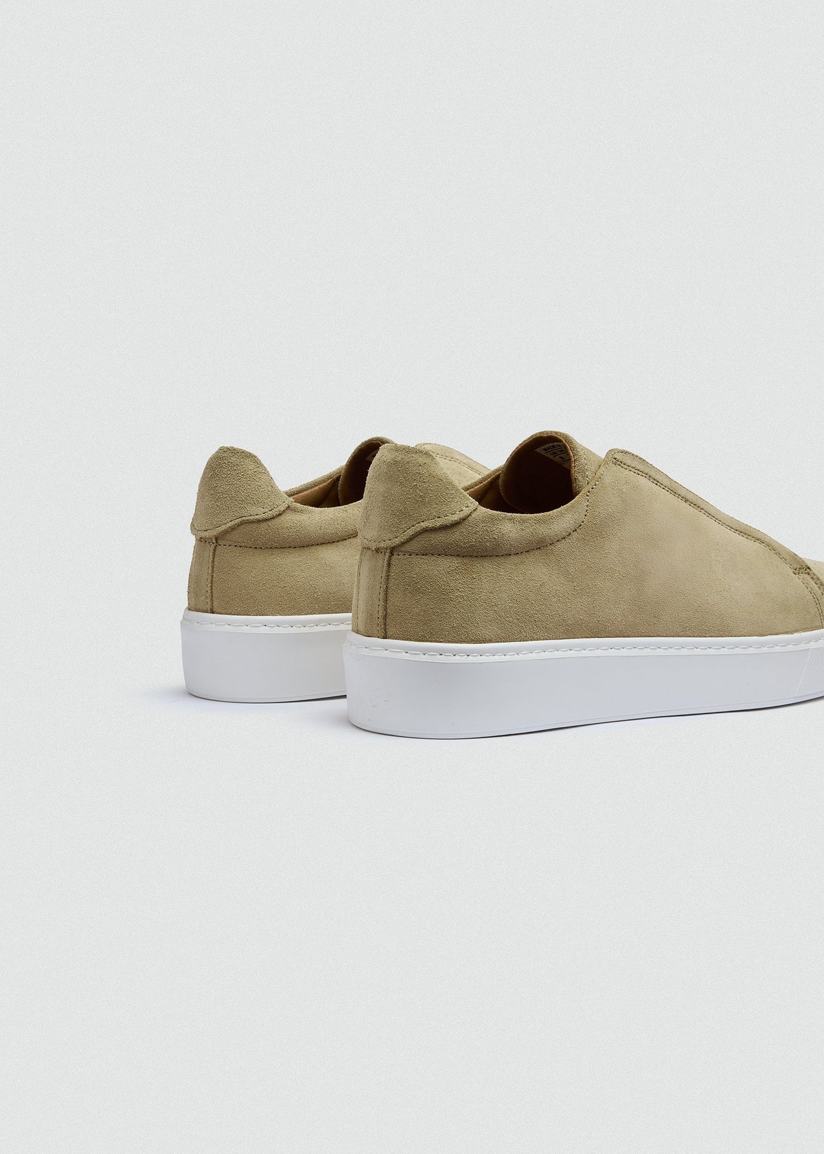 Lightweight Suede Sneaker — Beige