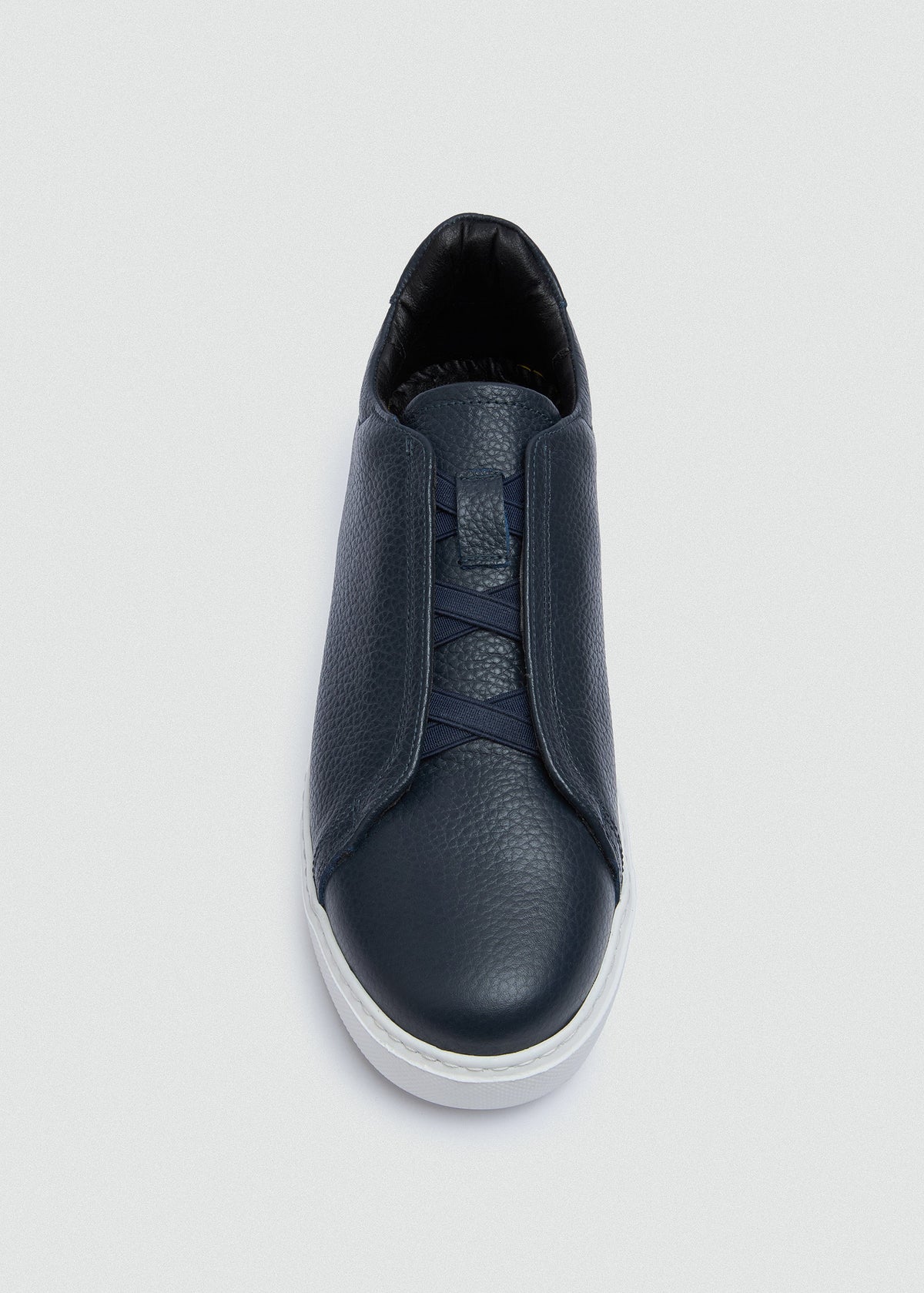 Lightweight Leather Sneaker — Navy Blue