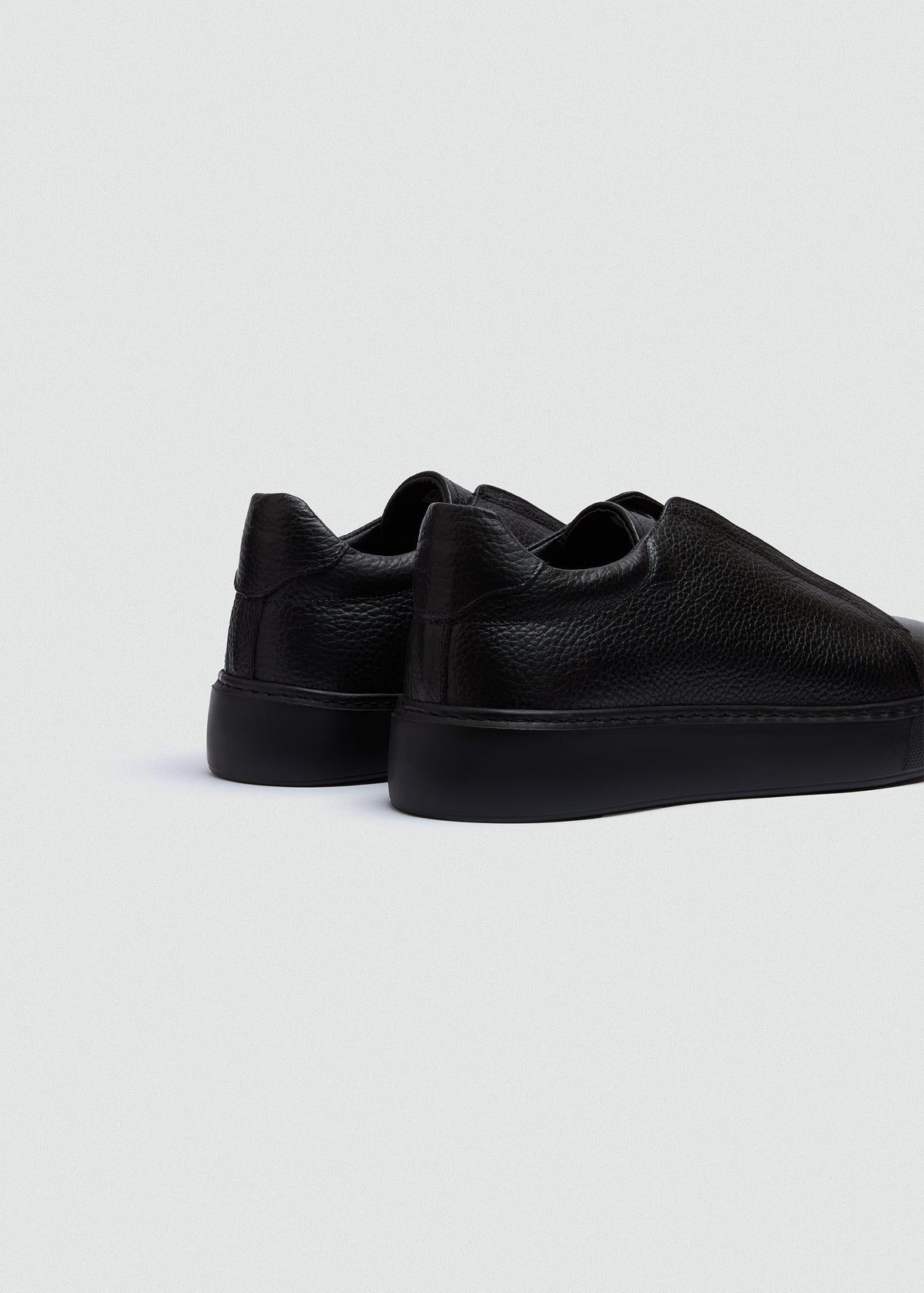 Lightweight Leather Sneaker II — Black