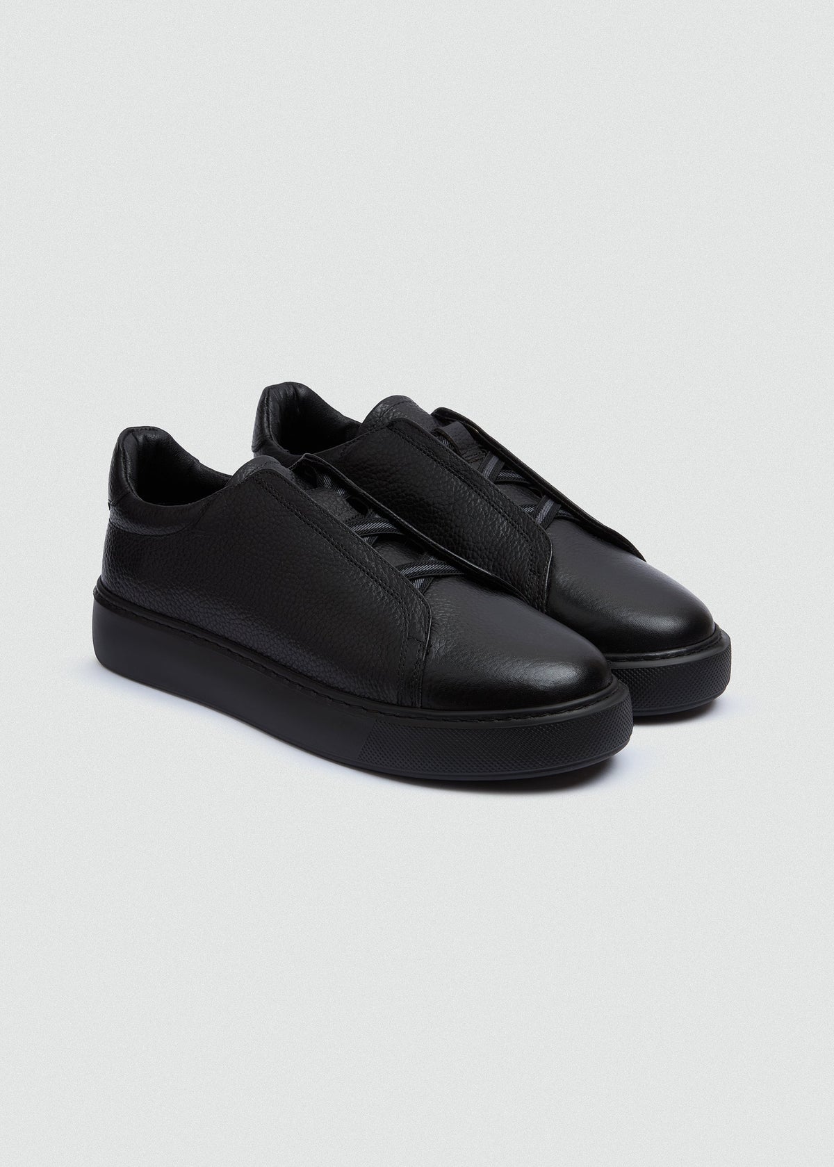 Lightweight Leather Sneaker II — Black