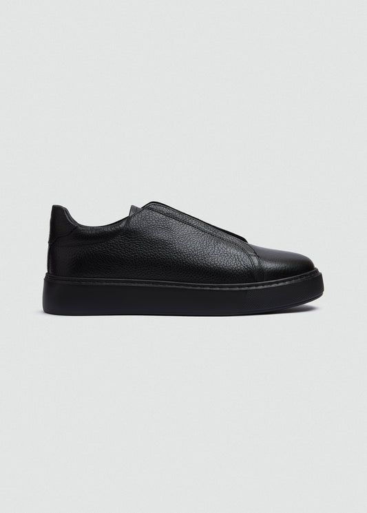 Lightweight Leather Sneaker II — Black